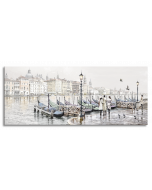 Tavla Canvas 60x150 Venice Harbour