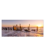 Tavla Canvas 60x150 Sunset & Driftwood