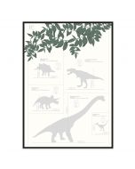 Poster 50x70 Frank & Poppy Dinos (planpackad)